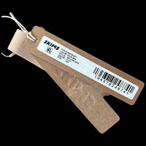 NWT SKIMS Fit Everybody T-Shirt Bra in Clay Size 34H by Kim Kardashian - Picture 5 of 6